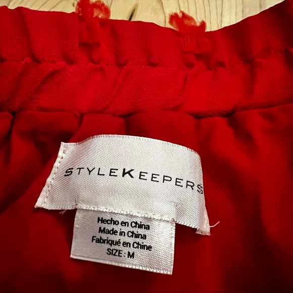 Anthropologie gorgeous red midi skirt ♥️ - Picture 2 of 3